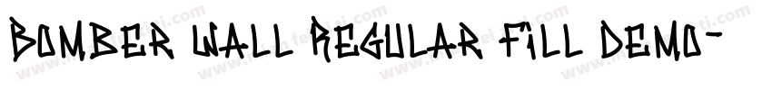 Bomber Wall Regular Fill Demo字体转换